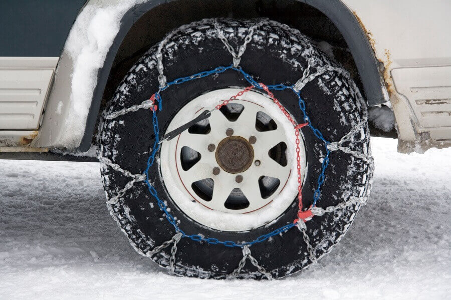 cadenas de nieve invierno