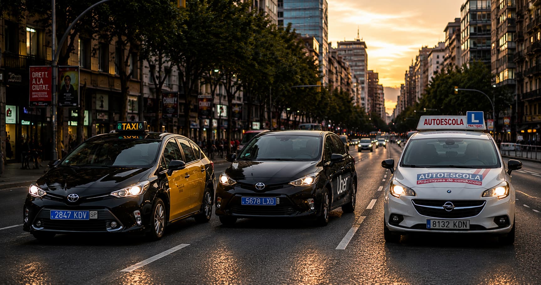 Taller de flotas profesionales en Barcelona: taxis, VTC y autoescuelas
