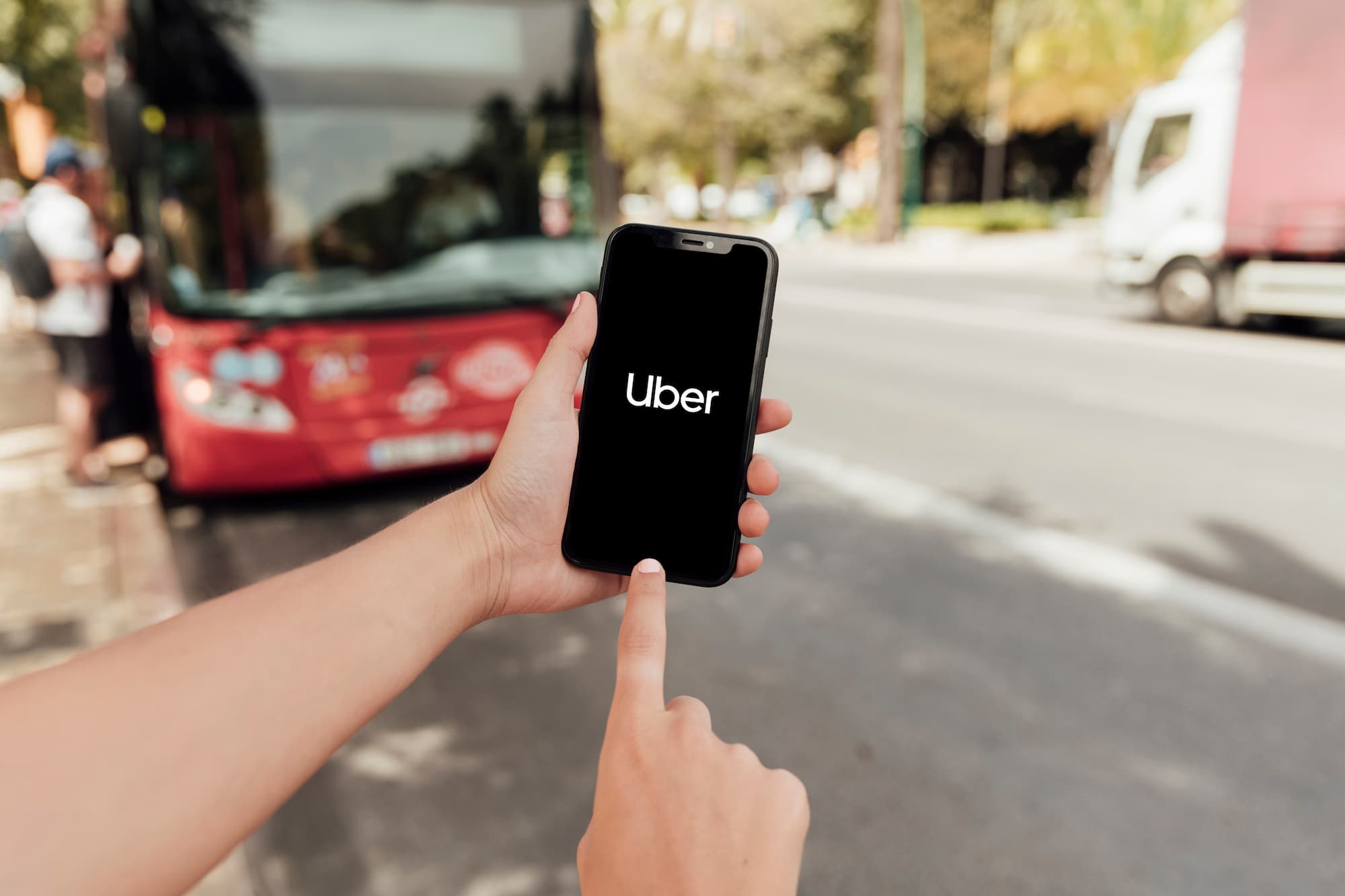 Conductor de VTC con aplicación